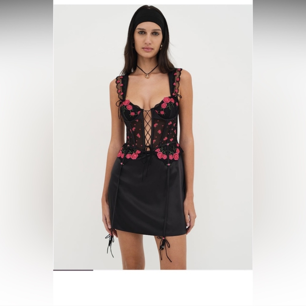 For Love And Lemons Roja Slip Dress